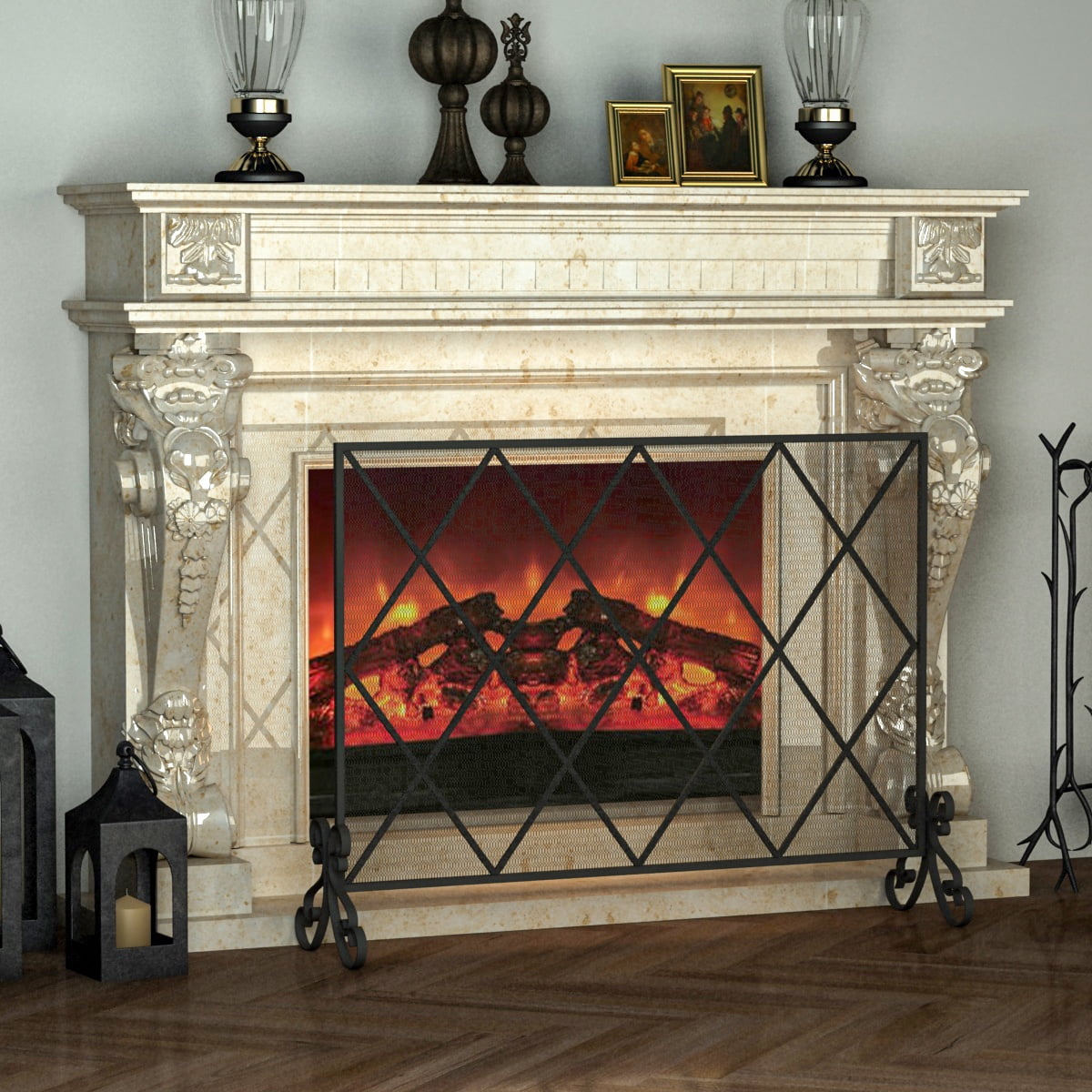 Decorative fireplace screens - dikino
