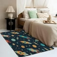 thumbnail image 3 of Space Rug for Kids Room - 6x8 Rug - Space Rug - Solar System Galaxy Outer Space Area Rug - Cartoon Planet Rocket Rugs - Boys Kids Carpet, 3 of 7
