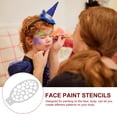 thumbnail image 3 of KAKOWELY 23 plantillas de pintura facial con temática de Halloween, plantillas de pintura para tatuajes novedosos, 3 of 4