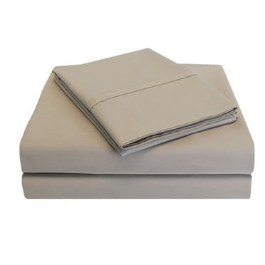 Superior Tierney Cotton Percale Deep Pocket Sheet Set, Twin XL, Tan
