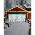 thumbnail image 4 of Garage Door Banner Cover 6 x 13 ft, Christmas Gnome Snowflake Blue and White Buffalo Plaid Christmas Garage Door Decorations Holiday Christmas Backdrop Decor for Winter New Year Xmas Party, 4 of 6