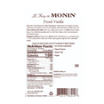 thumbnail image 6 of Monin French Vanilla Flavouring Syrup, 25.4 fl oz (750 mL) Glass Bottle + Pump, 6 of 6