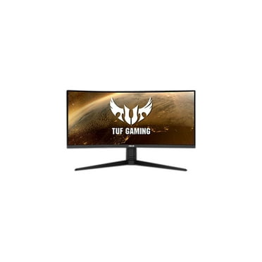 ASUS TUF 34 Inch Curved Gaming Monitor - WQHD (3440x1440), 165Hz, 1ms, Extreme Low Motion Blur, FreeSync Premium, Eye Care, Height Adjustable, DisplayHDR 400, DisplayPort, HDMI, USB - VG34VQL1B