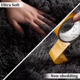 thumbnail image 5 of Haperlare 9' x 12' Fluffy Area Rugs Plush and Thick Shag Rug Non-Slip Carpet for Bedroom, Fuzzy Shaggy Rugs for Kids Nursery Dorm, Black Gray, 5 of 6