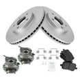 thumbnail image 2 of TRQ Front Brake Pad & Rotor Kit Brake Pads Brake Rotor Wheel Hub Bearing Assembly Semi-Metallic Premium G-Coated Fits Select 2006-2011 Chevrolet HHR, 2 of 6