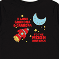thumbnail image 4 of Inktastic I Love Grandma and Grandpa to the Moon and Back Boys or Girls Long Sleeve Toddler T-Shirt, 4 of 5