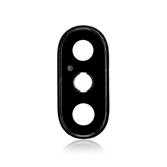 Replacement Back Camera Lens With Bracket & Bezel Compatible For iPhone XS / XS Max (Space Gray) (Real Sapphire l Premium)