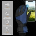thumbnail image 4 of Men's Outdoor Winter Gloves, Windproof, Waterproof, Cold Proof for Skiing, Snowboarding & Cycling in Harsh Weather Navy, 4 of 8