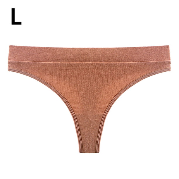 Qarigey Ropa interior de algodón para mujer Transpirable Absorbe la humedad Elástico Color sólido Chica L Ropa interior rojo L