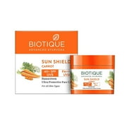 Biotique Sun Shield Carrot 40+ SPF UVB Sunscreen (50g)