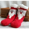 thumbnail image 2 of Fashion Socks For Children Baby Boy Girl Christmas Santa Deer Ankle Crew Socks With Grips Toddler Kids Unisex Lined Warm Thick Cotton Xmas Socks, 2 of 6