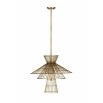 6 Light Chandelier-Rubbed Brass  Finish Bailey Street Home 372-Bel-4529474
