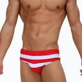thumbnail image 5 of Gubotare Men's Brief Swimsuit, Swimming Briefs for Training and Bathing (Red,L), 5 of 6