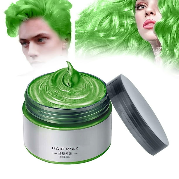 Hgesaa Hair Wax Temporary Green Hair Wax For Hair Styling 4.23