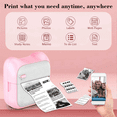 thumbnail image 4 of Mini Printer Sticker Maker, Portable Thermal Printer, Inkless with 10 Roll Paper and 5 Color Pens, 4 of 4