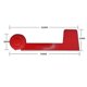 thumbnail image 3 of 2Pcs Mailbox Flag Replacement Metal Mailbox Flag Replacement Kit Red Flag for Mailbox, Outside Mail, 3 of 5
