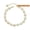 Off-White, variant on Kaash Customs Gold Color CZ Stones Anklet Bracelets for Women, Brass Metal