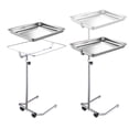 thumbnail image 4 of Yescom Adjustable Height Mobile Mayo Stand Trolley with Removable Tray 22lbs, 4 of 7