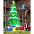 thumbnail image 2 of 12FT Christmas Tree Inflatables, Giant Blow Up Christmas Tree with Boxes, Lighted Up Xmas Inflatables with Rotating Snowflake Lights for Xmas, 2 of 9