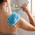 thumbnail image 2 of TACILIP Bathroom Accessories, 1PC Long Handle Shower Brush Bristle Bath Tool Back Washing Aid For Bathroom Bathing Household Daily Bathroom Washing Home Bath Supply, Mens Gifts, 2 of 7