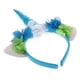 thumbnail image 5 of Decorativo de cuerno de tul flor diadema tela banda para el cabello elegante Halloween Navidad niños adultos accesorios Azul, 5 of 7
