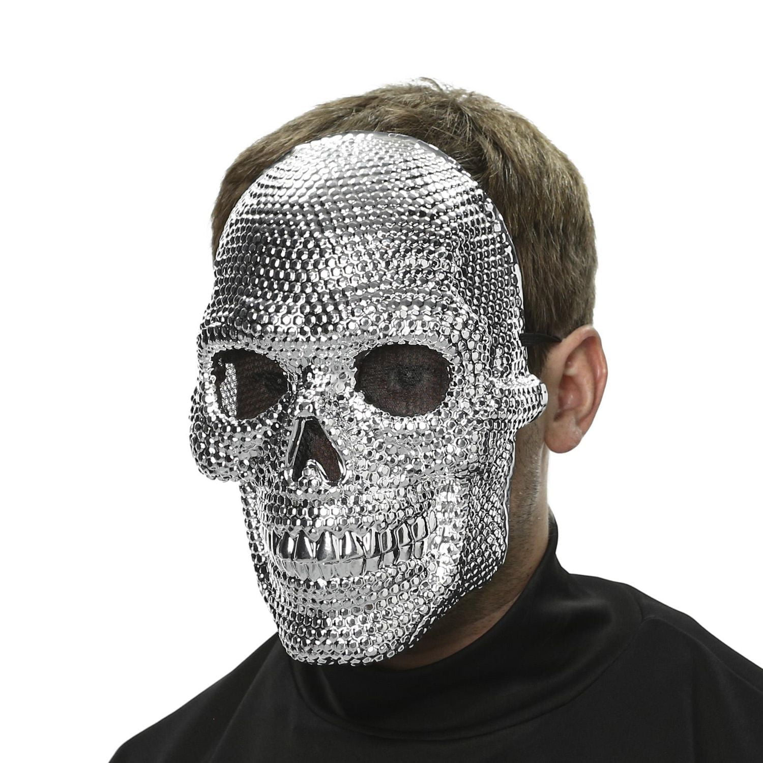 Rhinestone Skull Mask