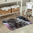 thumbnail image 7 of Pofeuu Cat Astronaut In Space Print Flannel Doormats Rug16"x24"Rug Washable Doormats Indoor Outdoor Rugs for Layered Front Door Mats, Porch, Kitchen, Entryway, 7 of 7