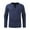 Navy, variant on Honeeladyy Long Sleeve V-Neck Tops,Men's Cotton Linen Shirt Solid Long Sleeved V-neck Pocket Fashion Casual Shirt Top/shirt Blouse