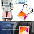 thumbnail image 5 of FIEWESEY New iPad 10.2 Case with [360° Rotating Kickstand][Adjustable Hand Strap][Shoulder Strap] Shockproof Rugged Kids Friendly Case For Apple iPad 10.2 inch 7th/8th/9th Generation(Rose Gold), 5 of 8
