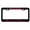 Black/Dark Pink, variant on Beach Please Style Metal License Plate Frame Personalized/Car Accessories Car Tag Holder Cover (Chrome/Blue)