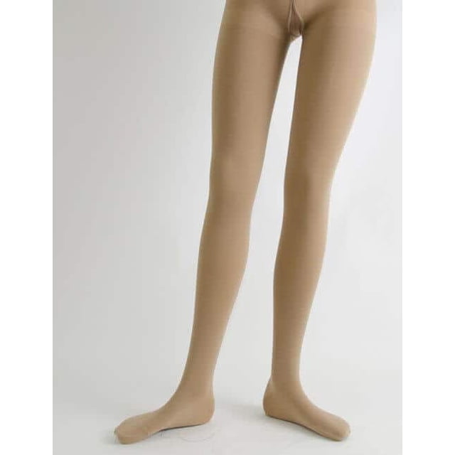 Bas de Compression Opaques en Microfibre Neutrogène, Bas-Culotte, 20-30 mmHg (Petit, Naturel)