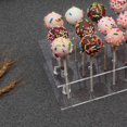 thumbnail image 5 of Ongmies Cake Pop Stand, 21-Hole Acrylic Lollipop Display Stand – Clear Cake Pop Holder for Weddings, Birthdays, 21 Holes Lollipop Holder, 5 of 9