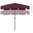 thumbnail image 7 of vidaXL Beach Parasol Bordeaux red Polyester, 7 of 7
