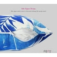 thumbnail image 5 of FBTS Prime 18x18 inch Square Blue Leaves Outdoor Throw Pillows with Inserts, 2 Packs, 5 of 8