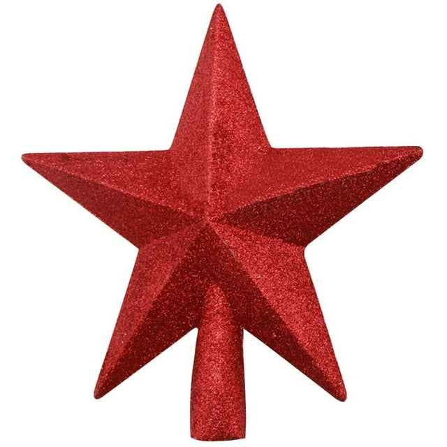 Bienvenido Newin Star Weihnachtsstern-Baum-Deckel, Funkelnde Weihnachts Treetop Dekorative für Christbaumschmuck Red