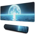 thumbnail image 1 of Immersive Gaming Experience with Moon Ocean Large Mouse Pad - XXL 31.5x11.8 Inch Desk Mat, Non-Slip Base, Stitched Edges for Computer, Office, Keyboard, Laptop, 1 of 7