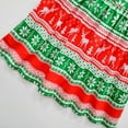 thumbnail image 6 of XEGLSBU Christmas Flower Girl Dress Short Size 6 Kids Girls Flying Sleeve Christmas Cartoon Deer Print Show Dress Home Comfort Dress Green Size 6-7 Years, 6 of 8