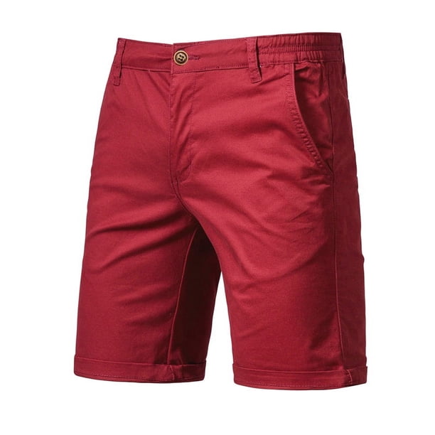 Nuevos pantalones cortos de verano 100% de algodón sólido para hombre, pantalones cortos informales de alta calidad para negocios sociales,