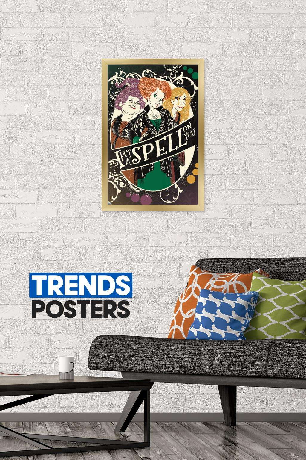 Disney Hocus Pocus - Spell on You Wall Poster, 14.725" x 22.375", Framed