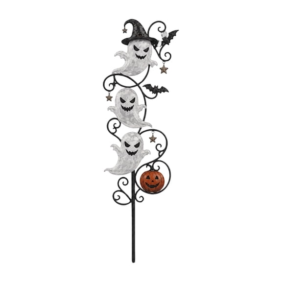 Halloween Ghost Garden Stake Light, Solar Powered Outdoor Decorative Ground Light for Yard Lawn Patio Holiday Decoration, 1 Pack