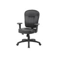 thumbnail image 5 of Boss Office Products Black Leather Task Chair with Adjustable Arms, 5 of 8