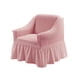 thumbnail image 2 of pstuiky Funda elástica de seersucker para sillón orejero fundas para sillón orejero con faldón fundas para sillas de salón fundas lavables fáciles de usar, 2 of 6