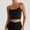 A52 Black, variant on Xdegoge Longline Sports Bras for Women Spaghetti Strap Wirefree Low Support Workout Cami Tops Seamless Comfort Lightly Padded Yoga Activewear for Pilates Everyday