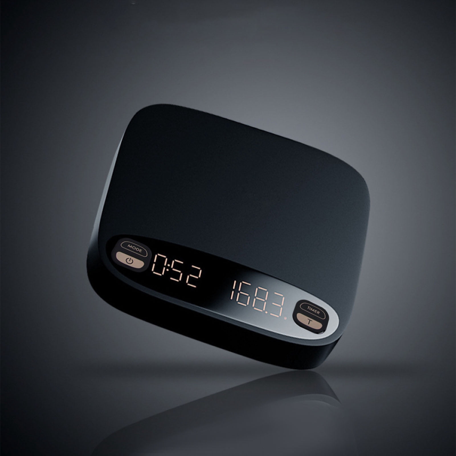 YAHHU Coffee Scale Highly Accurate Touch Invisible Screen Maximum Weighing Capacity 2kg 0.1g Graduation Value Electronic Baking Scale 6.5 inches / 16.5 cm