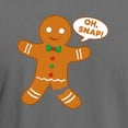thumbnail image 3 of CafePress - Oh Snap Gingerbread Man - Mens Comfort Colors Shirt, 3 of 5