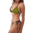 thumbnail image 2 of Balery Olive Pijama Estampado Bikini de Dos Piezas para Mujer - Conjunto de Bikini Ajustable Sexy y Cómodo para Playa, 2 of 6