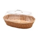 thumbnail image 5 of Cesta de mimbre para frutas, cesta de pan tejida de imitación de ratán, organizador de almacenamiento para despensa 35cmx45cm, 5 of 9