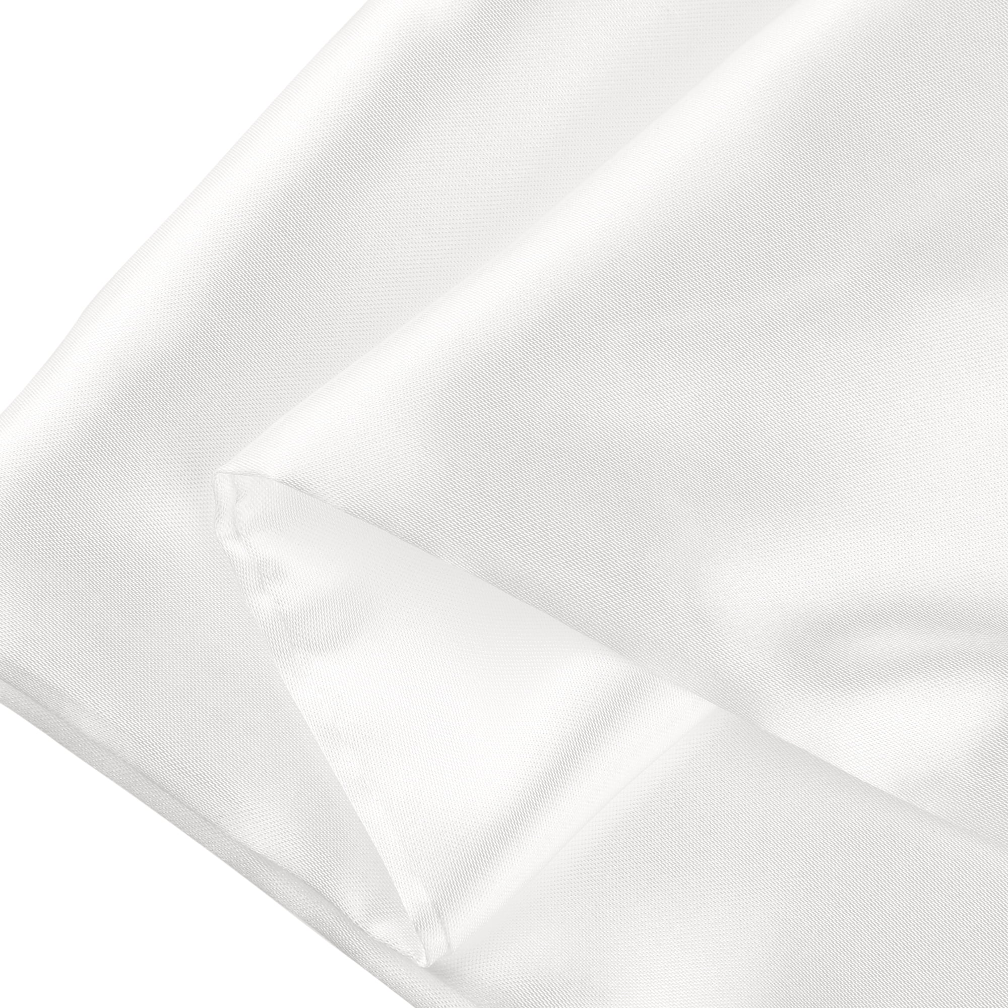 Unique Bargains Envelope Closure Breathable and Soft Satin Pillowcase (2 Count) White Standard