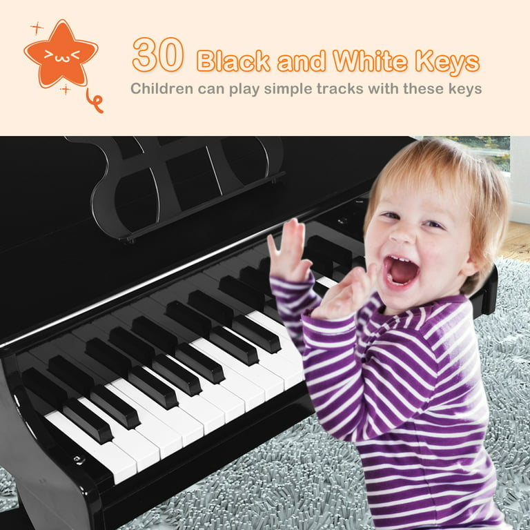 1-5 years old Baby Mini 25 Key Wooden Piano Toy Children Wood
