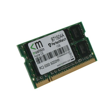- Mushkin Enhanced 971504a 1GB DDR2-667(PC2-5300) Perfect Match Sodimm Memory for Mac/Apple, Green PCB Black Chips